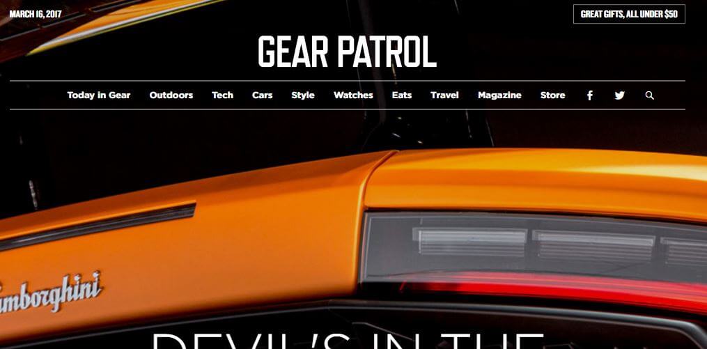 GearPatrol -Amazon Affiliate Website Example